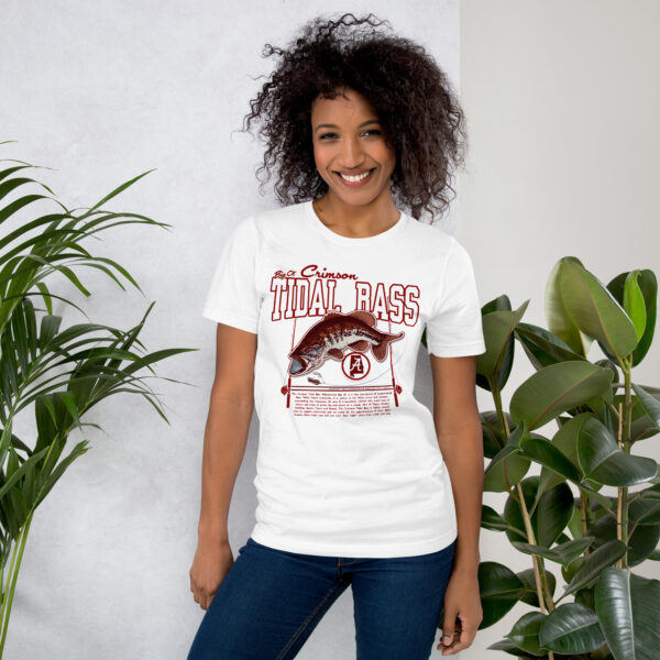 Crimson Tidal Bass Unisex T-Shirt - Image 6